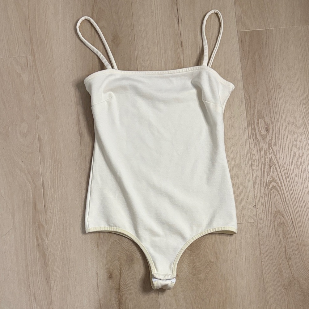 Intimately by Free People Ivory Bodysuit with Straps boho spring summer chic